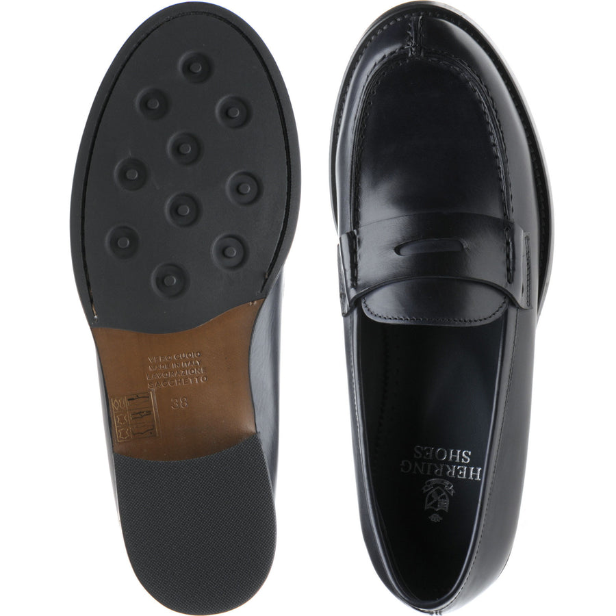 Product image for Herring Sophia ladies hybrid-soled loafers in navy calf