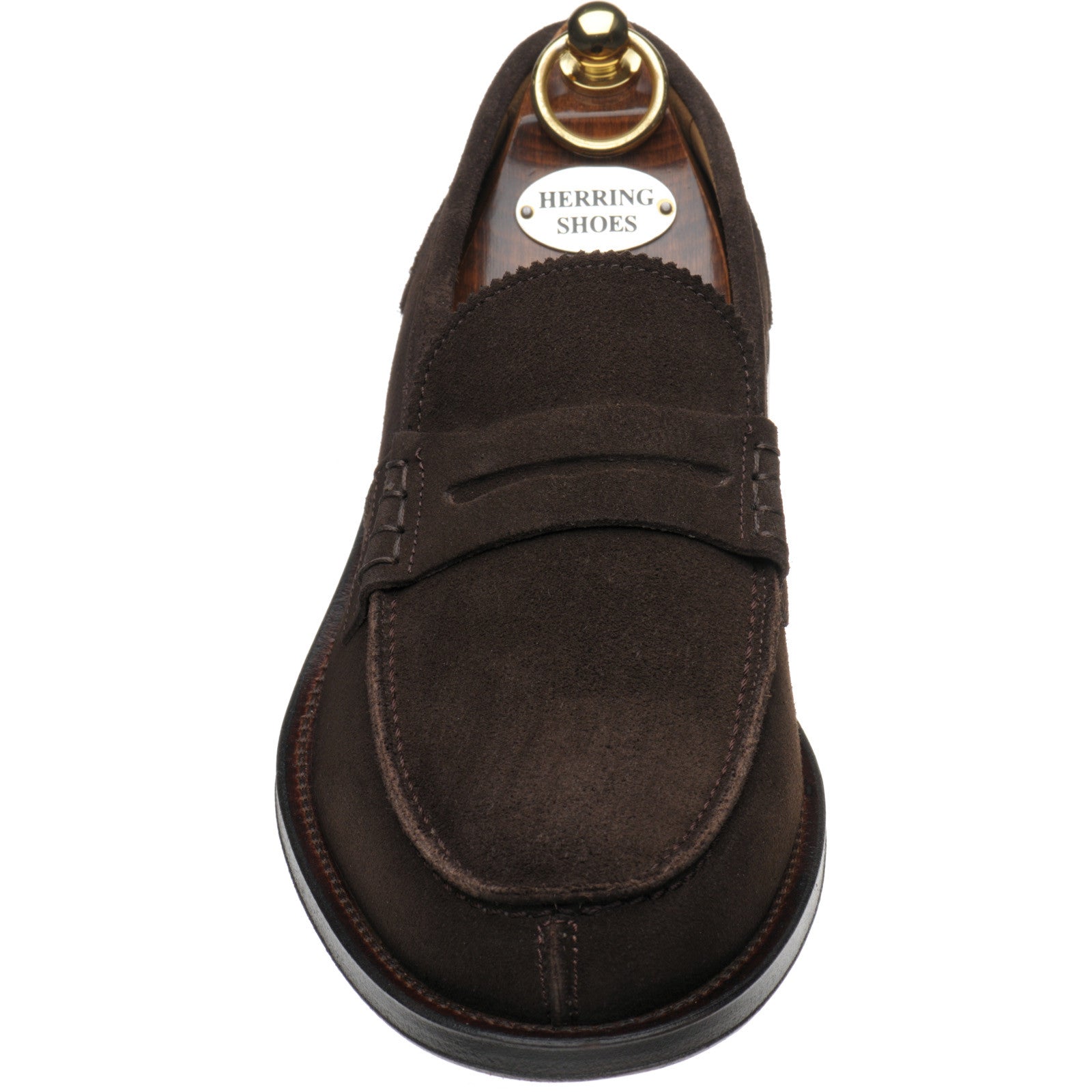 Product image for Herring St George in dark brown suede