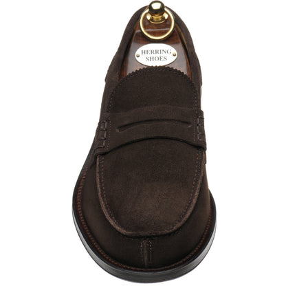 Product image for Herring St George in dark brown suede