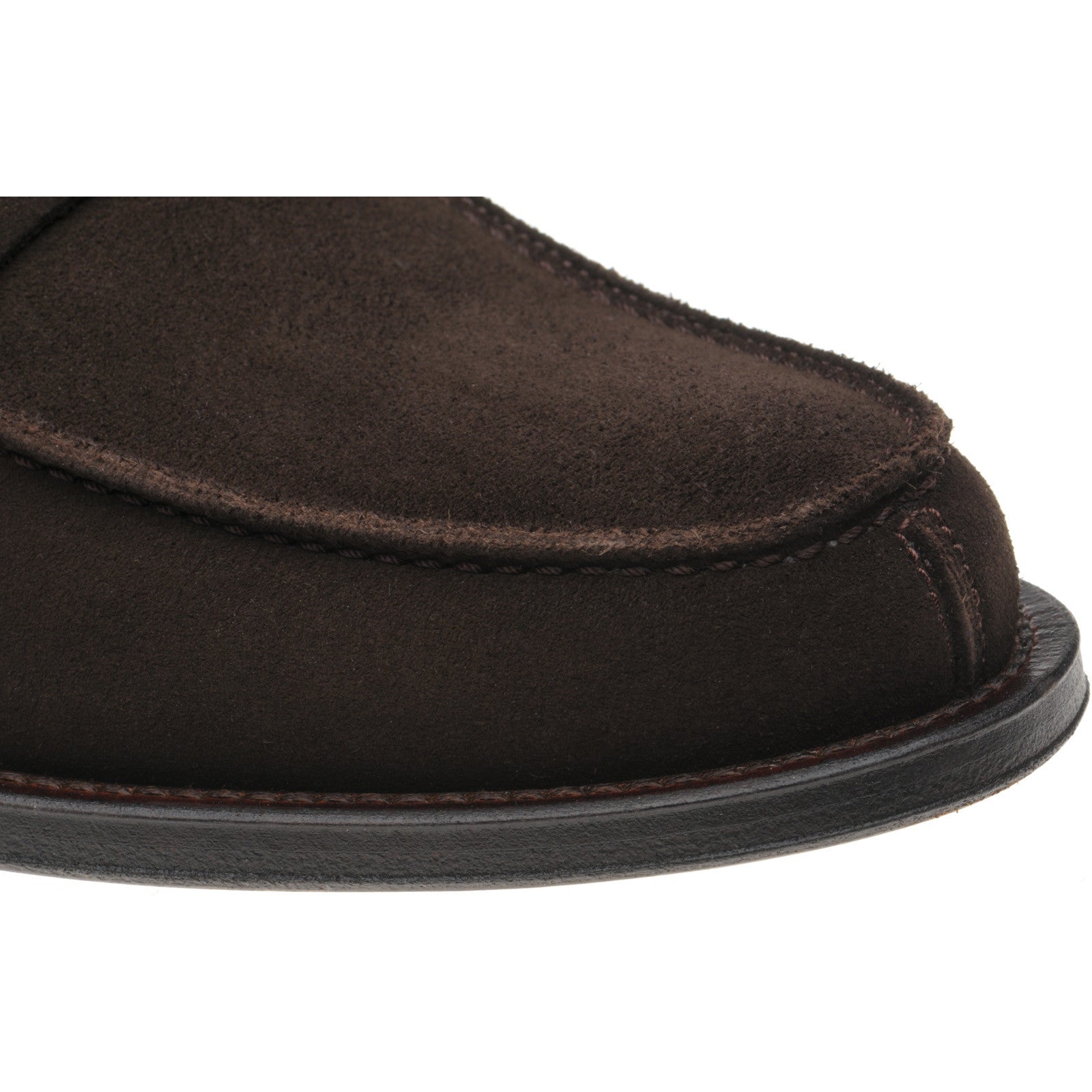 Product image for Herring St George in dark brown suede