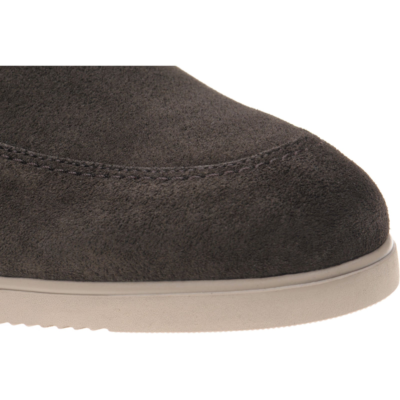 Product image for Herring St Jean mens rubber-soled loafers in dark brown suede