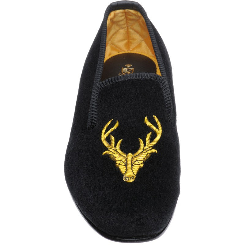 Product image for Herring Stag Slipper mens house shoes in black velvet