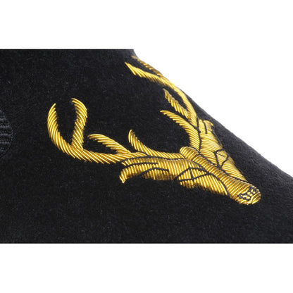 Product image for Herring Stag Slipper mens house shoes in black velvet