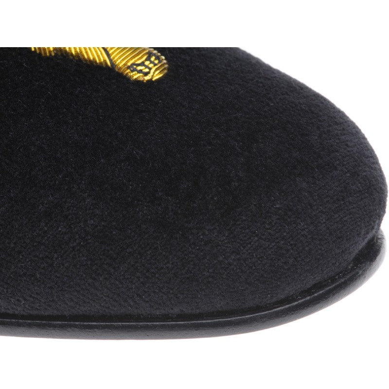 Product image for Herring Stag Slipper mens house shoes in black velvet