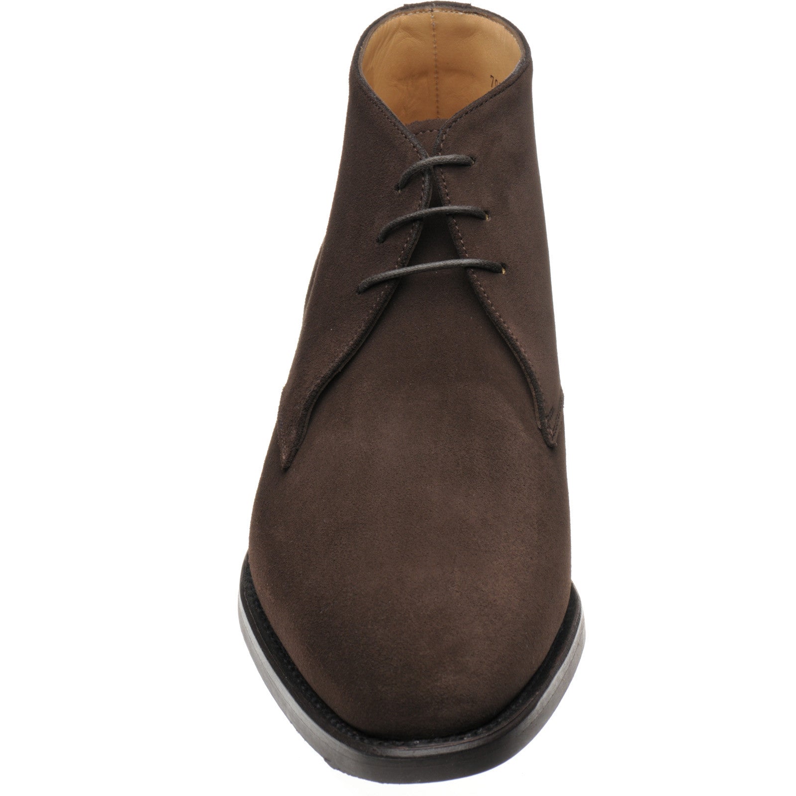 Product image for Herring Stancombe mens Chukka boots in dark brown suede