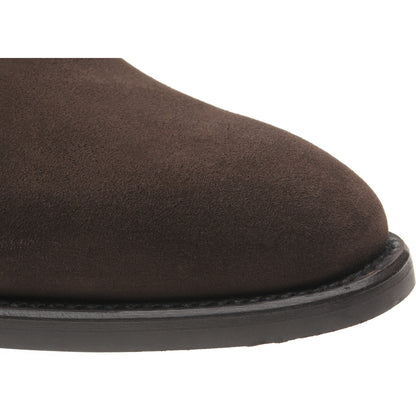 Product image for Herring Stancombe mens Chukka boots in dark brown suede