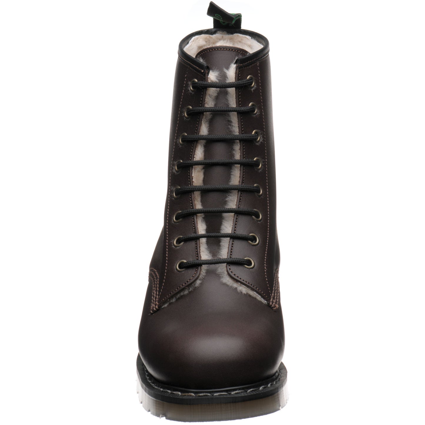 Product image for Herring Stanwick mens rubber-soled boots in brown waxy calf