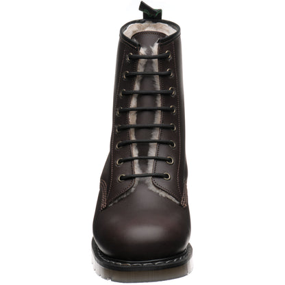 Product image for Herring Stanwick mens rubber-soled boots in brown waxy calf