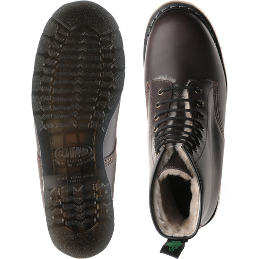 Product image for Herring Stanwick mens rubber-soled boots in brown waxy calf