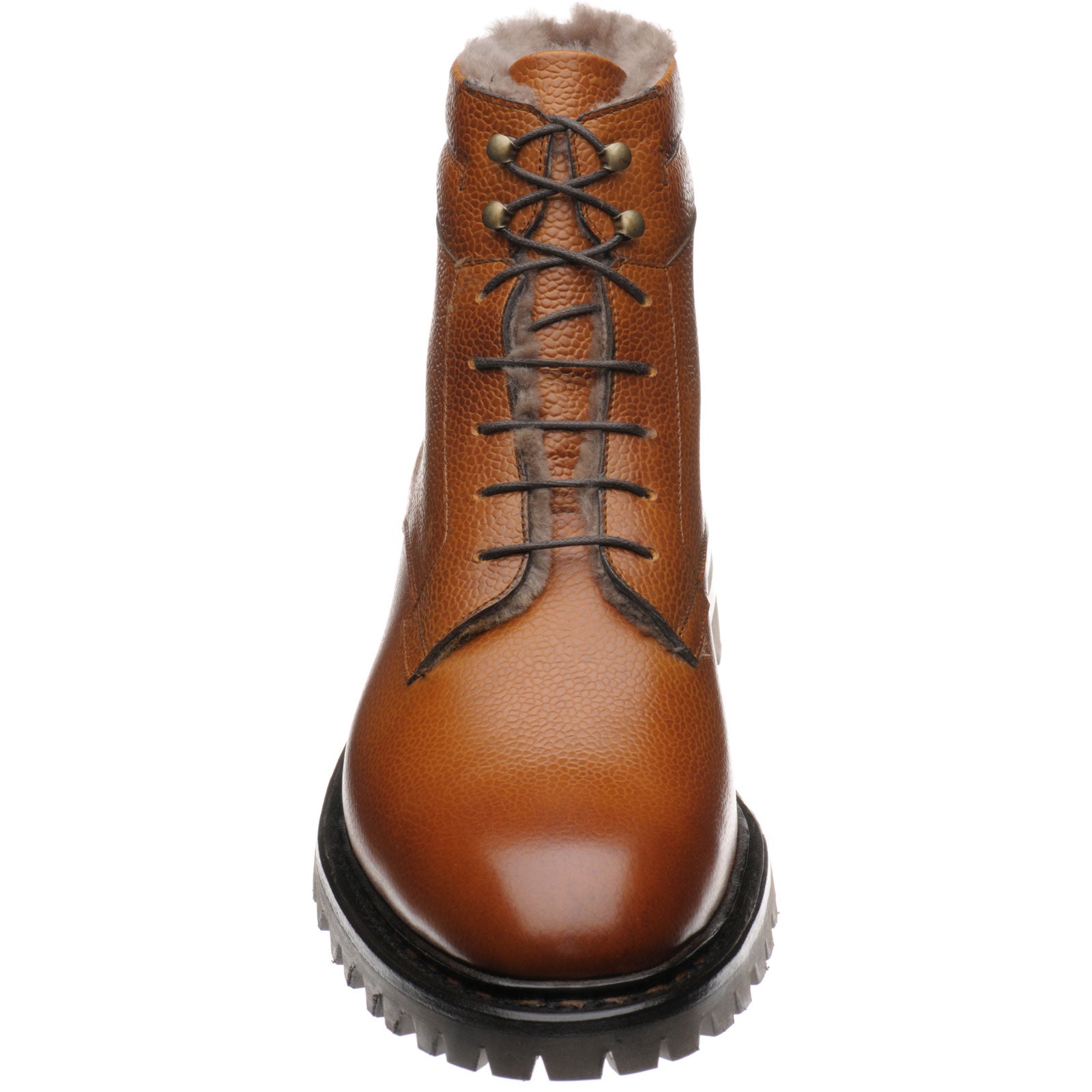 Product image for Herring Stavanger mens rubber-soled boots in tan grain