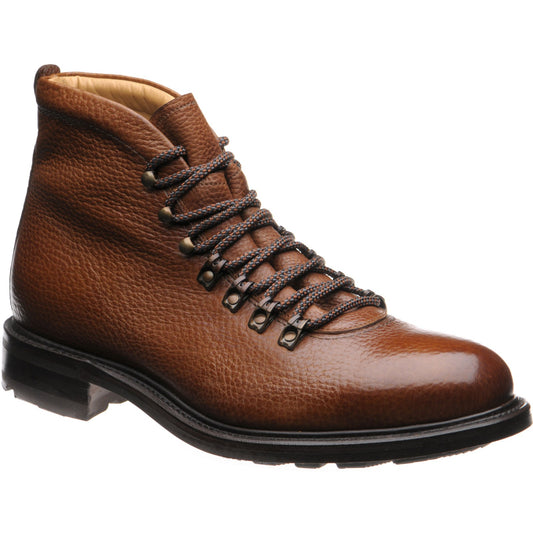 Product image for Herring Staverley mens rubber-soled boots in tan grain