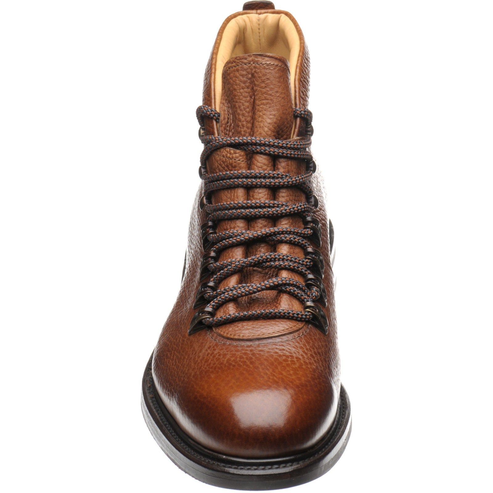 Product image for Herring Staverley mens rubber-soled boots in tan grain