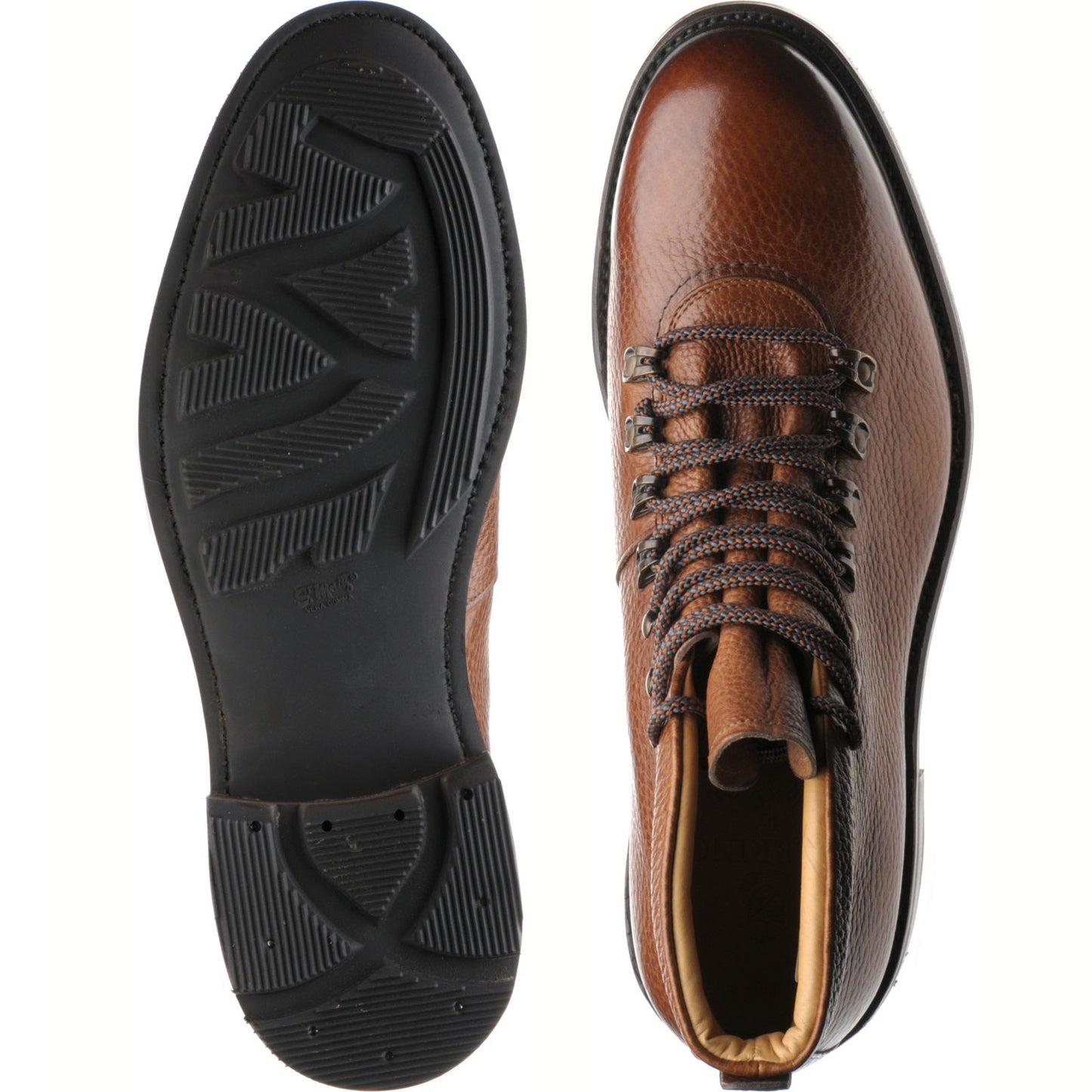 Product image for Herring Staverley mens rubber-soled boots in tan grain