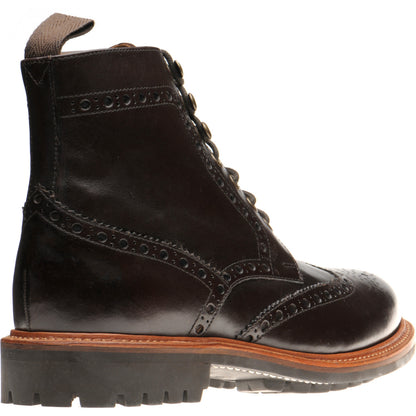 Product image for Herring Steeperton II mens rubber-soled boots in dark brown calf