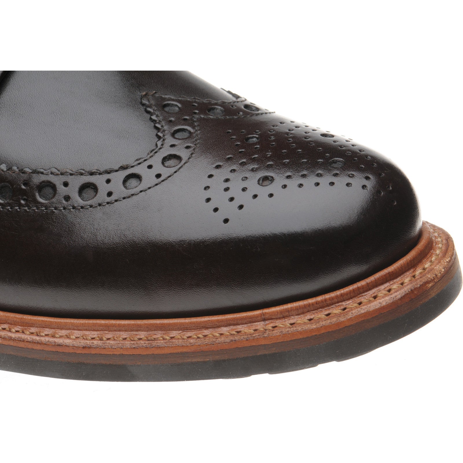 Product image for Herring Steeperton II mens rubber-soled boots in dark brown calf