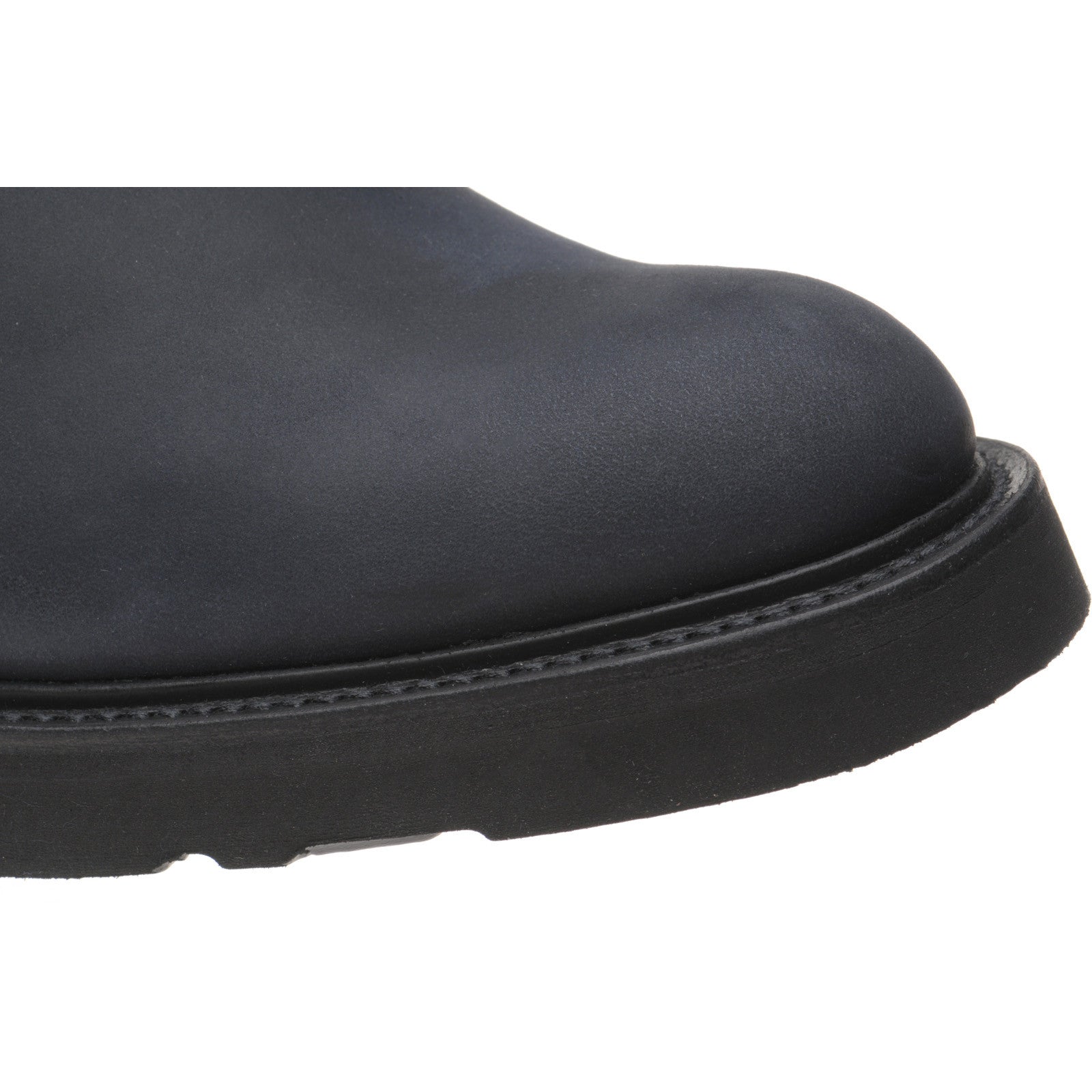 Product image for Herring Stephen mens rubber-soled Chelsea boots in navy chamois