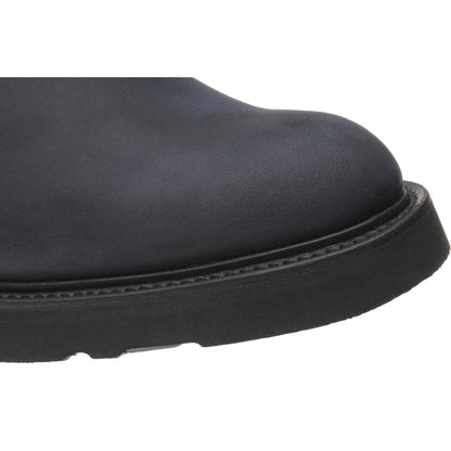 Product image for Herring Stephen mens rubber-soled Chelsea boots in navy chamois