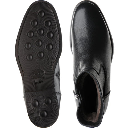 Product image for Herring Stockholm (Warm Lined) mens rubber-soled boots in black grain