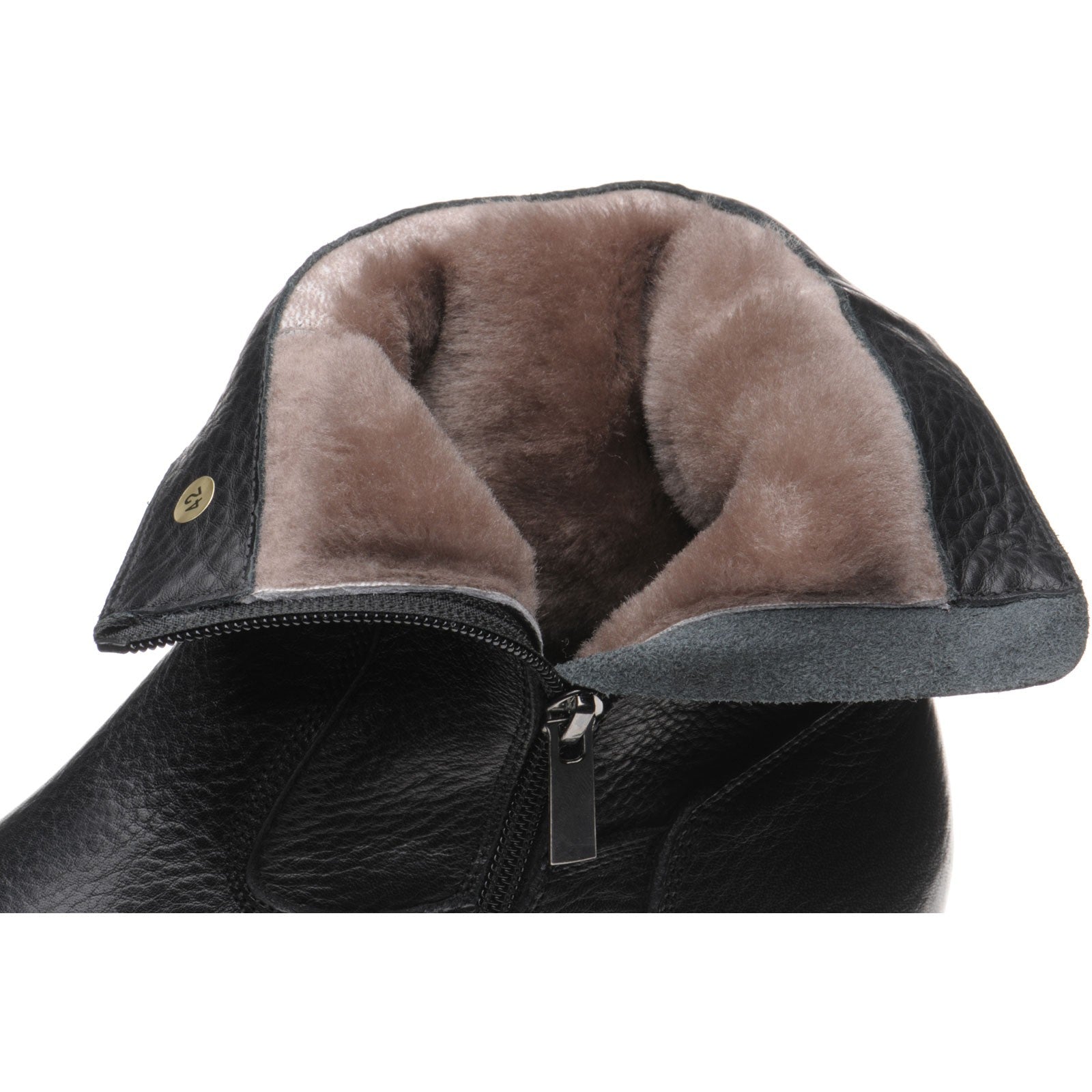 Product image for Herring Stockholm (Warm Lined) mens rubber-soled boots in black grain