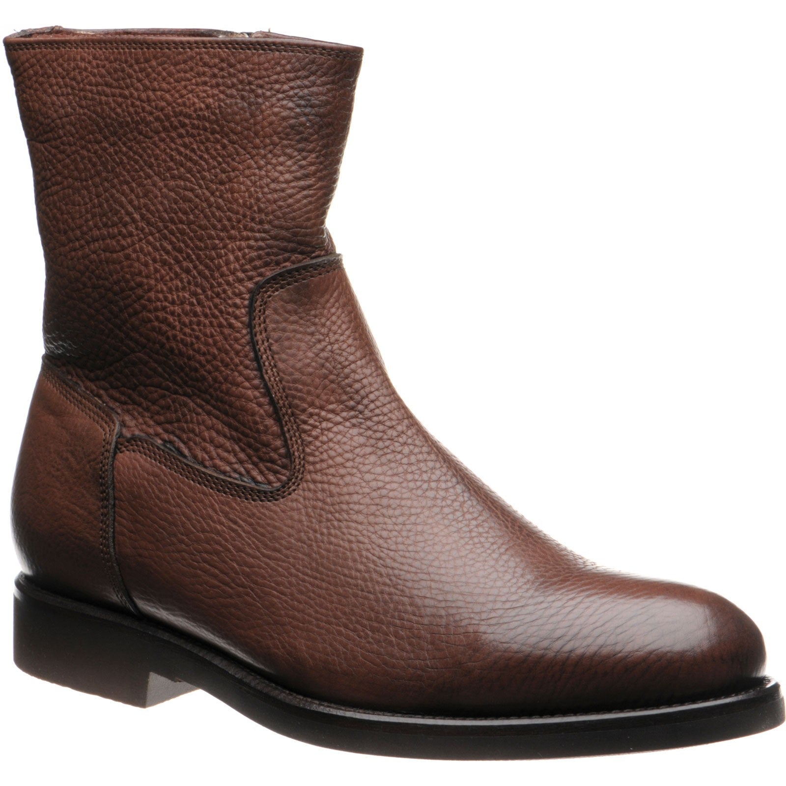 Product image for Herring Stockholm (Warm Lined) mens rubber-soled boots in brown grain
