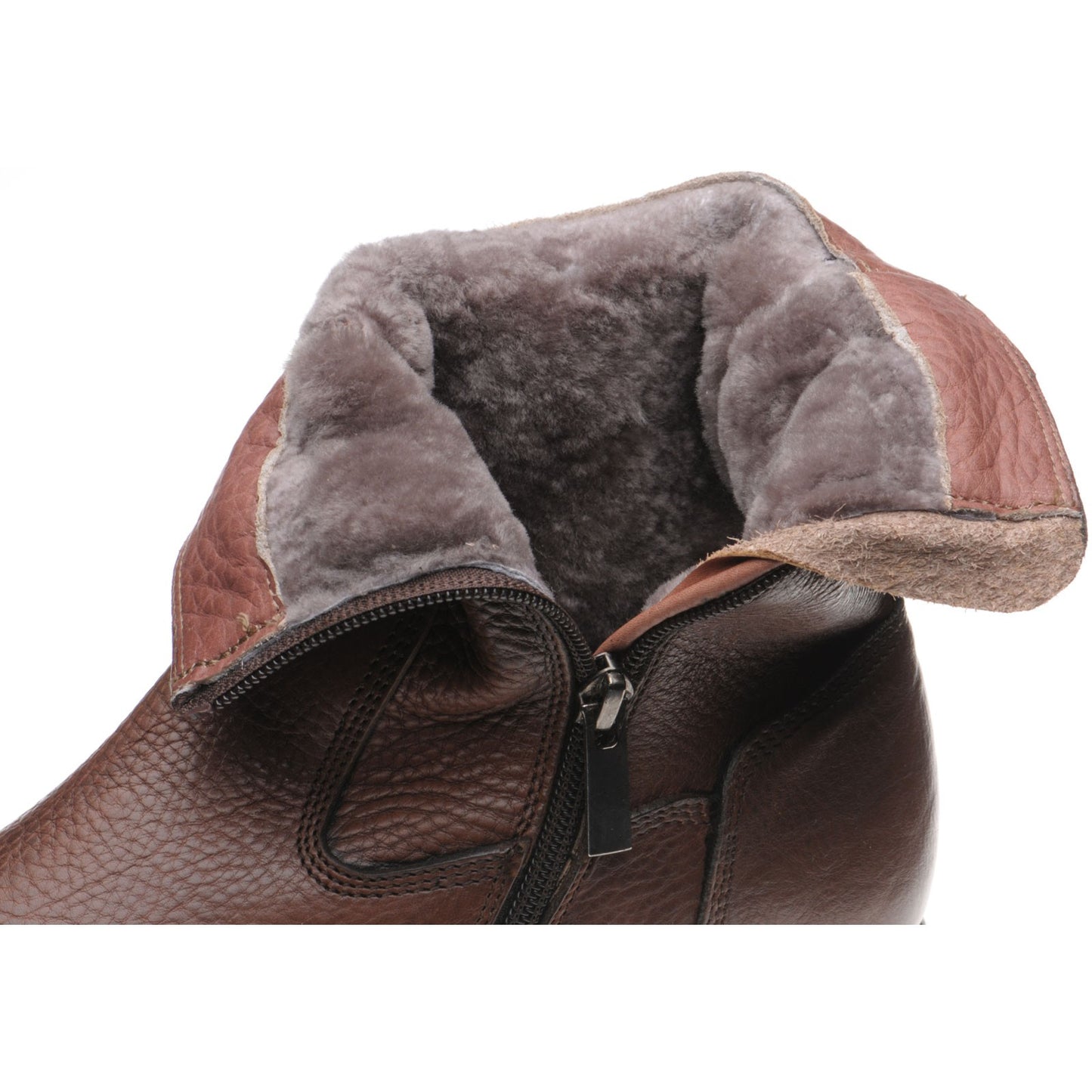 Product image for Herring Stockholm (Warm Lined) mens rubber-soled boots in brown grain