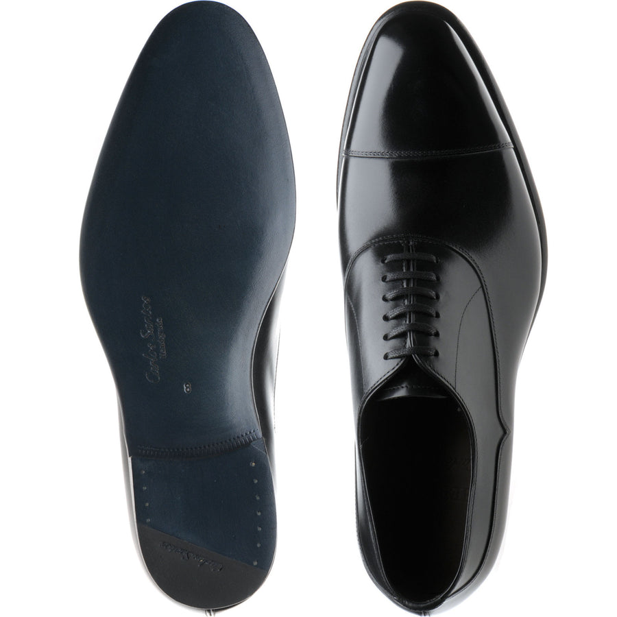 Product image for Herring Sussex mens Oxfords in black calf (second)