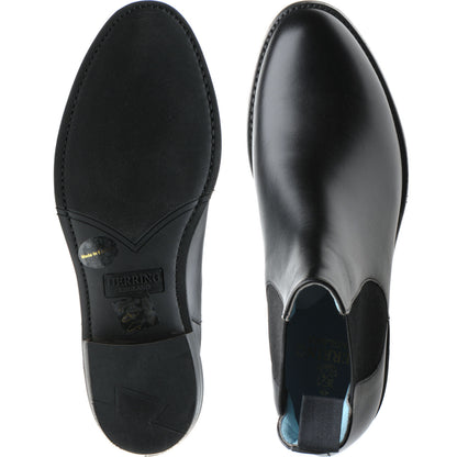 Product image for Herring Tamara ladies rubber-soled Chelsea boots in black calf