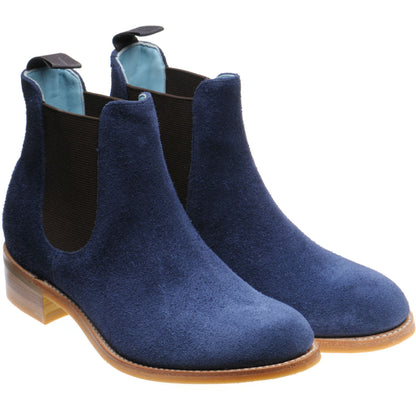 Product image for Herring Tamara ladies rubber-soled Chelsea boots in navy suede