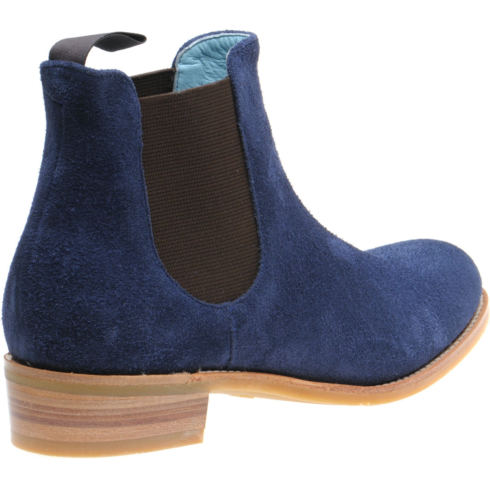 Product image for Herring Tamara ladies rubber-soled Chelsea boots in navy suede