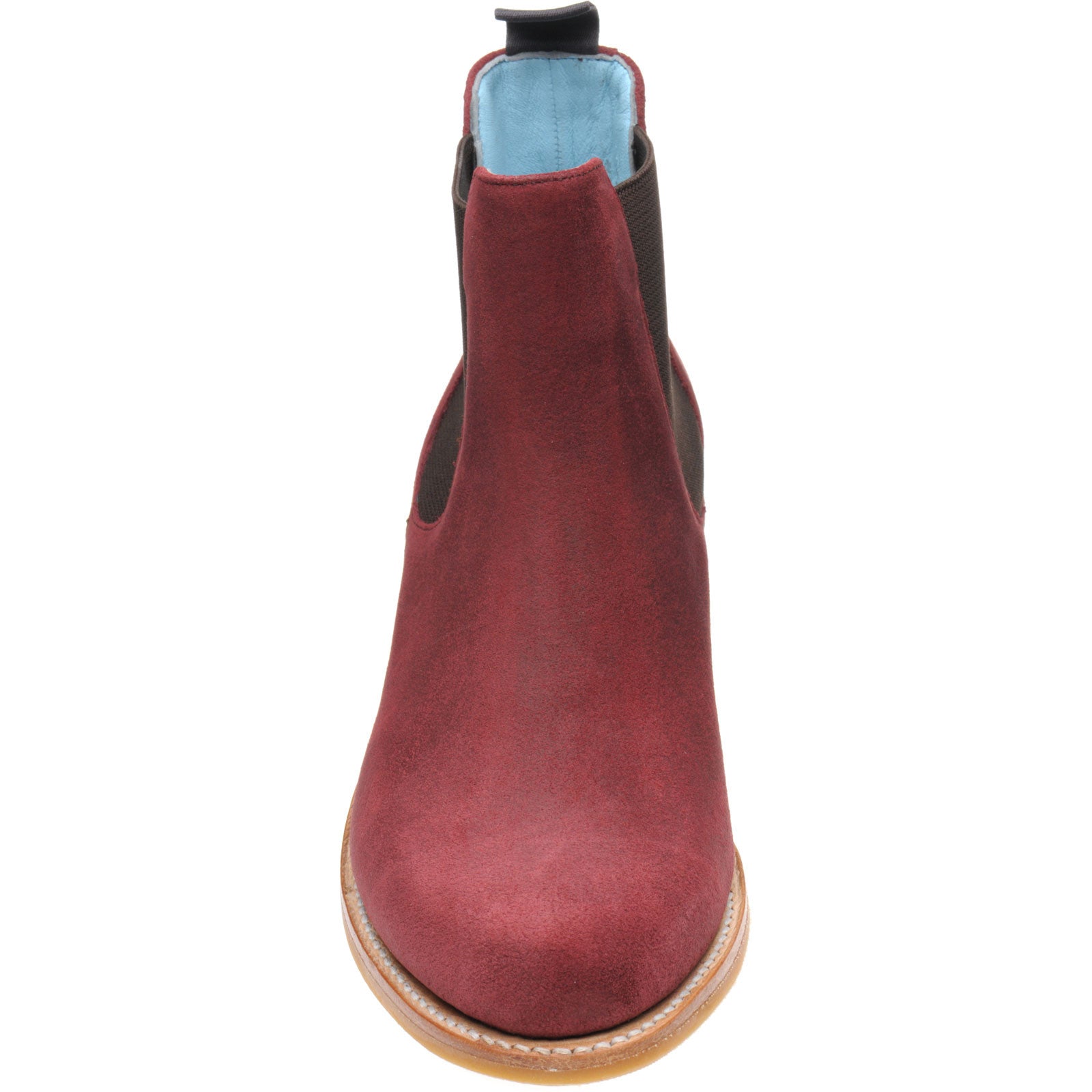 Product image for Herring Tamara ladies rubber-soled Chelsea boots in plum suede