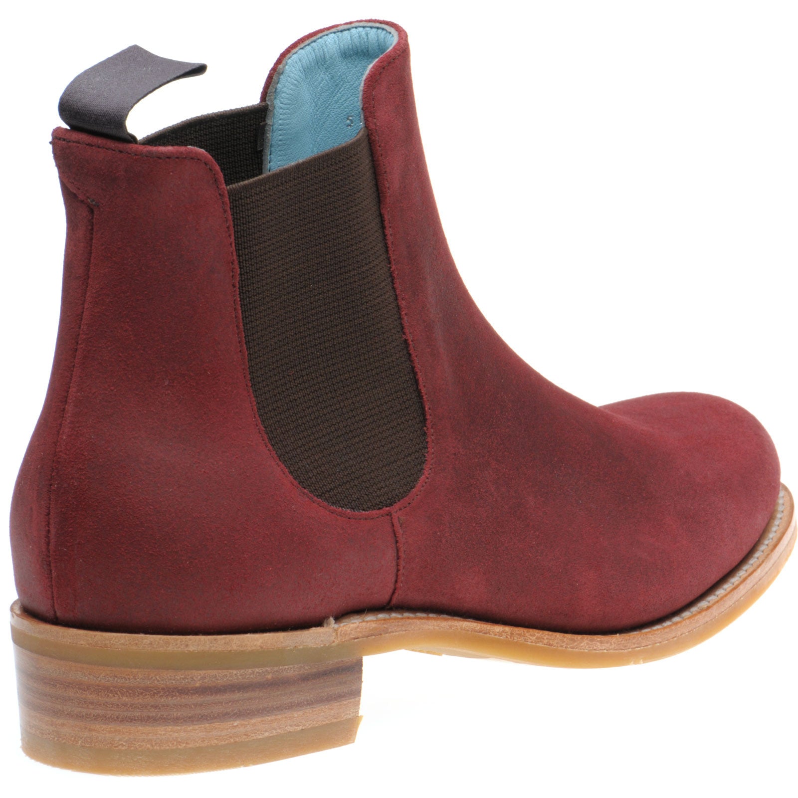 Product image for Herring Tamara ladies rubber-soled Chelsea boots in plum suede