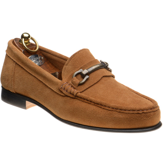 Product image for Herring Taormina mens hybrid-soled loafers in brown suede