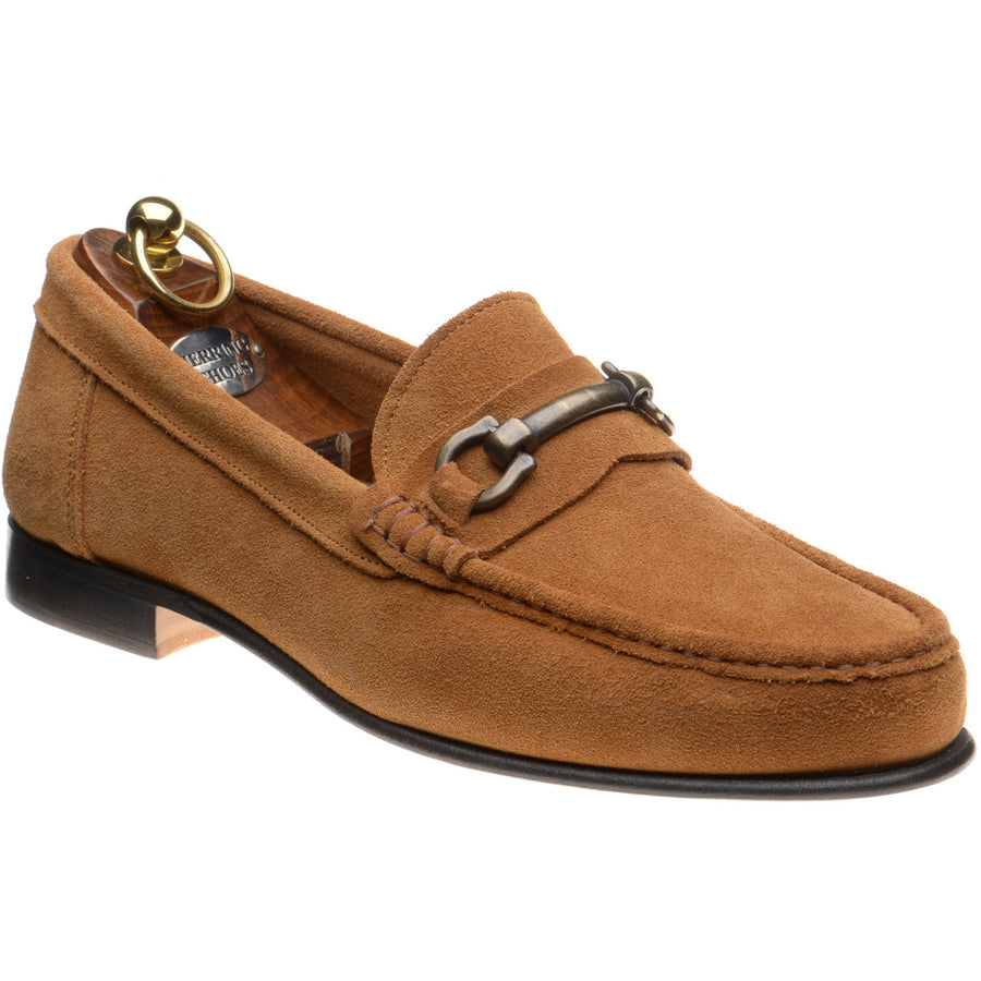 Product image for Herring Taormina mens hybrid-soled loafers in brown suede