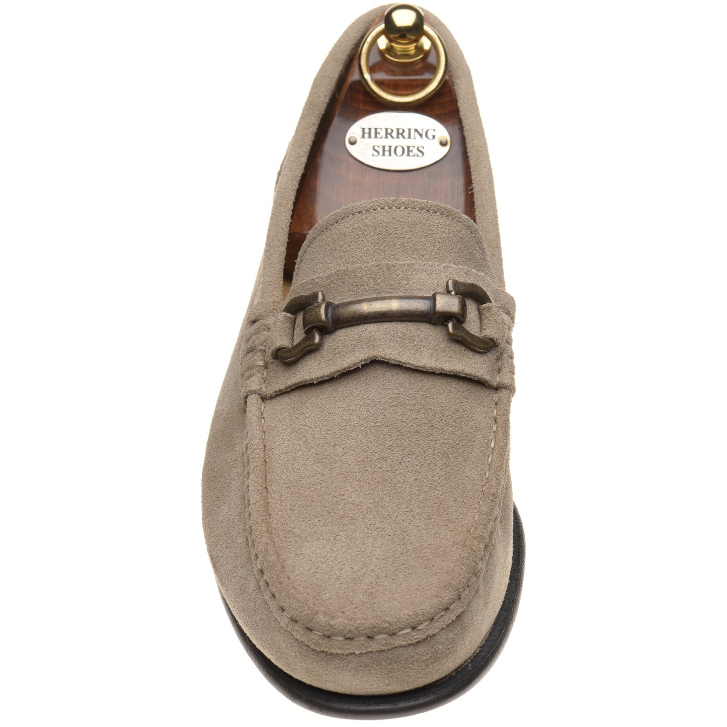 Product image for Herring Taormina mens hybrid-soled loafers in taupe suede
