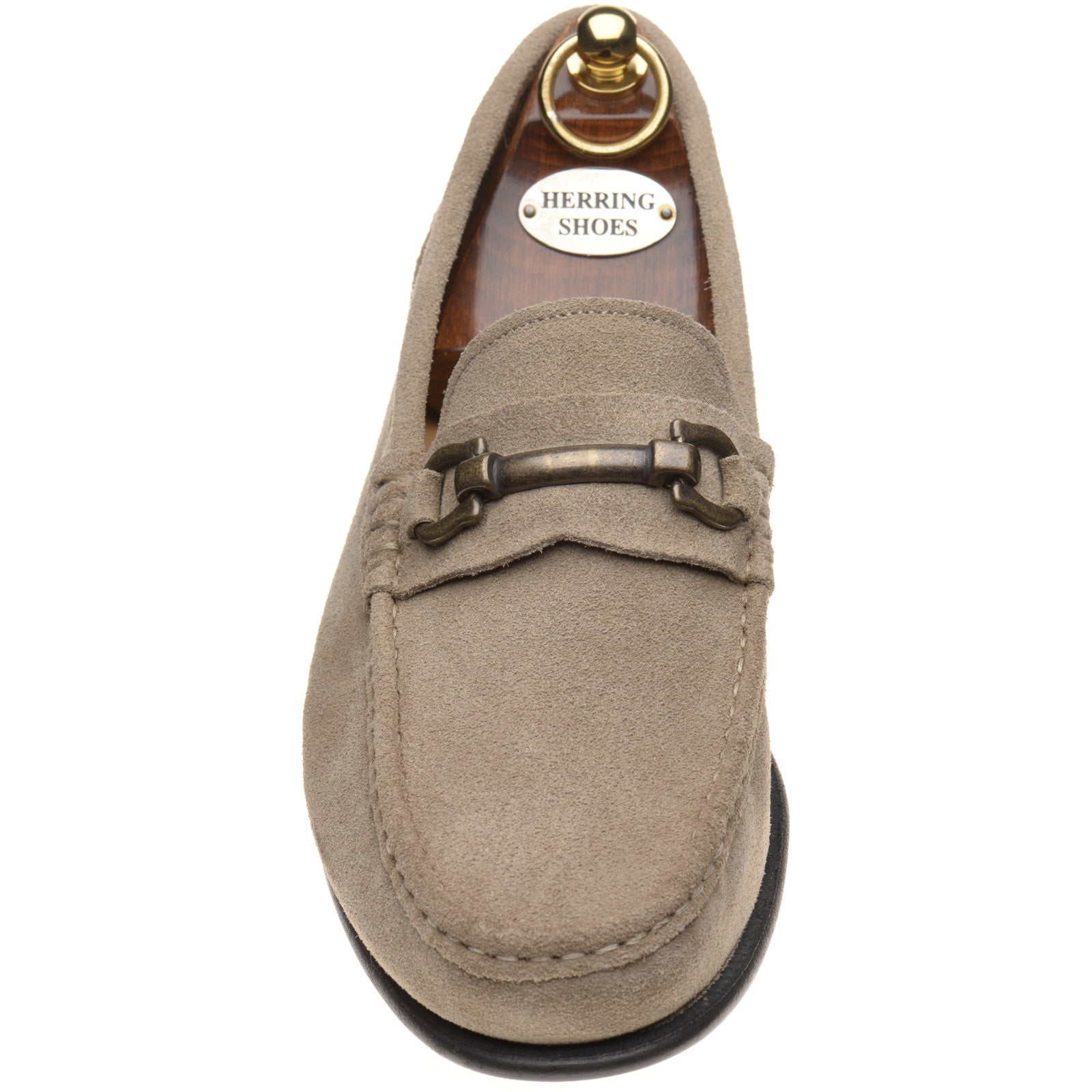 Product image for Herring Taormina mens hybrid-soled loafers in taupe suede