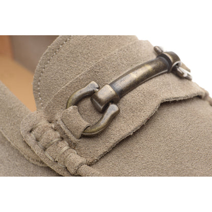 Product image for Herring Taormina mens hybrid-soled loafers in taupe suede