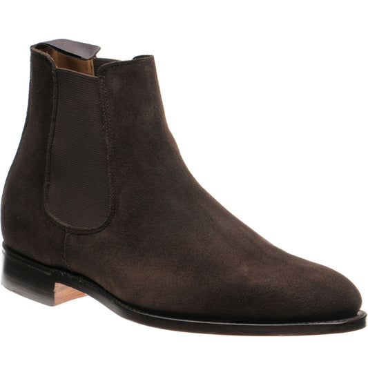 Product image for Herring Taverner mens Chelsea boots in brown suede