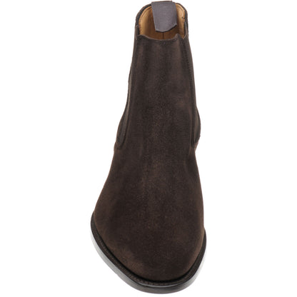 Product image for Herring Taverner mens Chelsea boots in brown suede