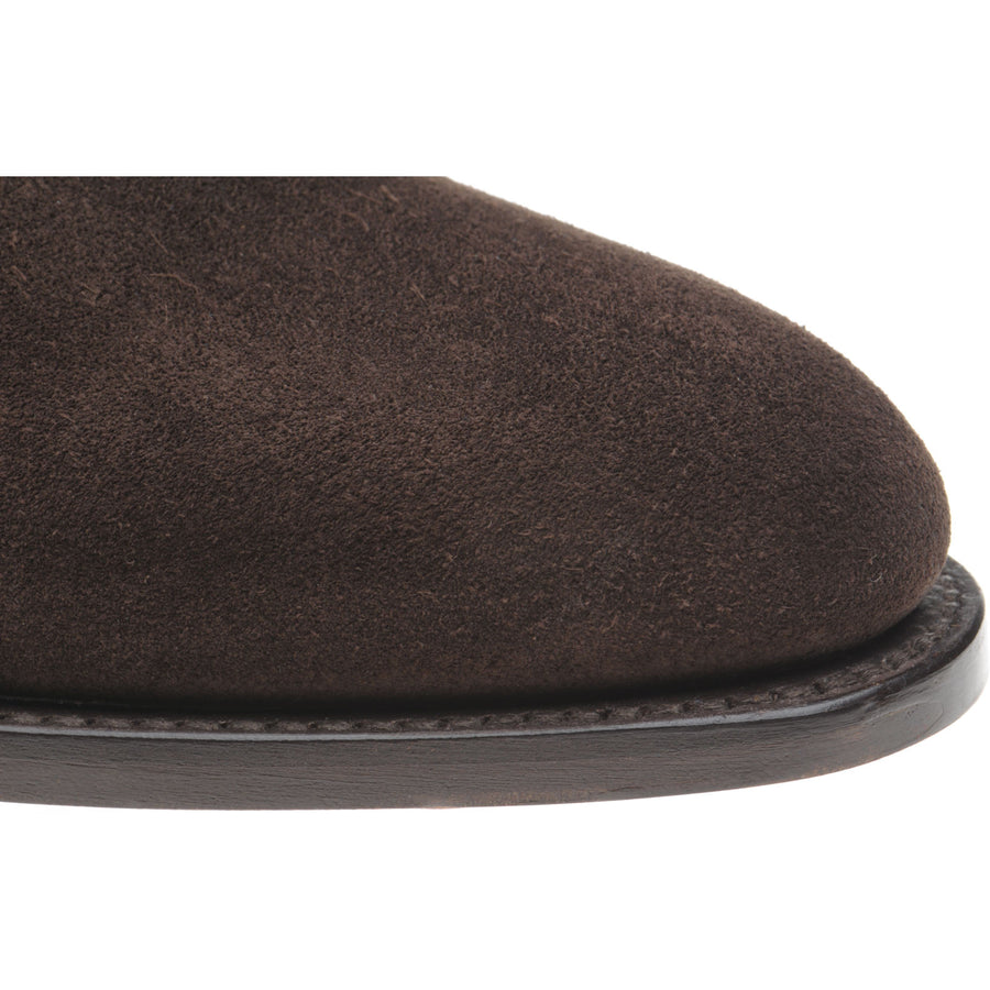 Product image for Herring Taverner mens Chelsea boots in brown suede