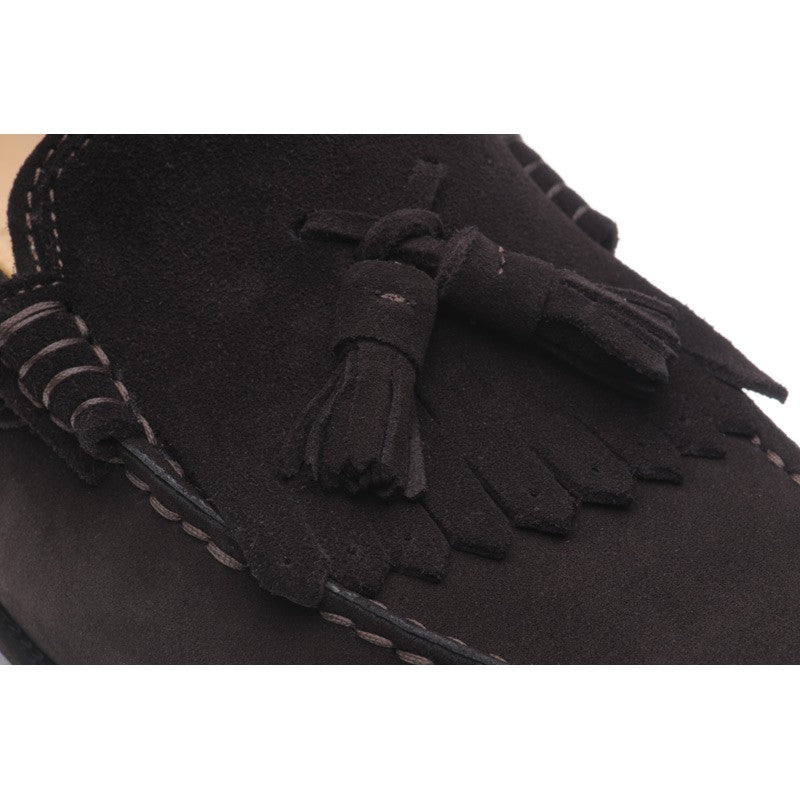 Product image for Herring Terni II mens hybrid-soled tasselled loafers in brown suede