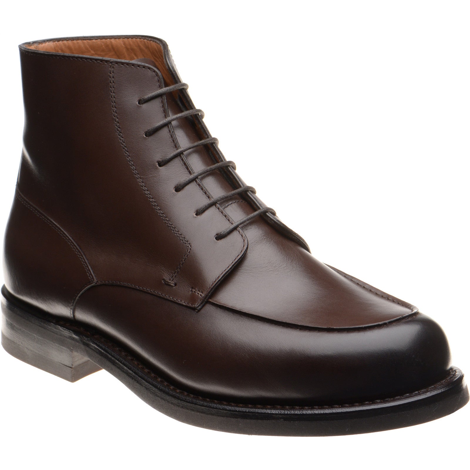 Product image for Herring Toulon mens rubber-soled boots in dark brown calf (second)