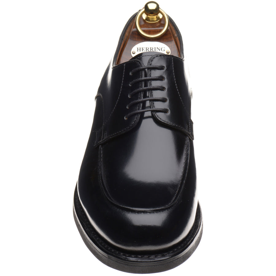 Product image for Herring Tours mens rubber-soled Derby shoes in black polished