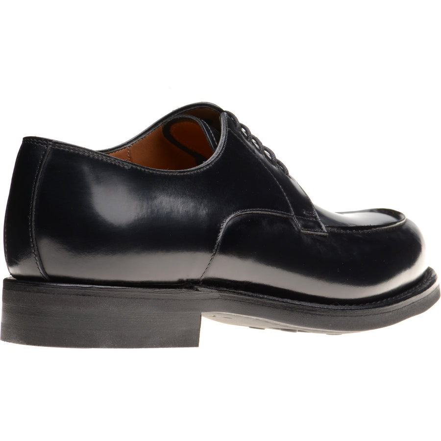 Product image for Herring Tours mens rubber-soled Derby shoes in black polished