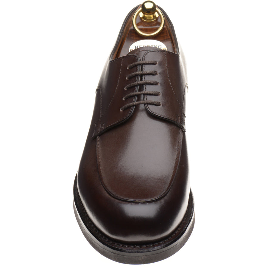 Product image for Herring Tours mens rubber-soled Derby shoes in dark brown calf (second)
