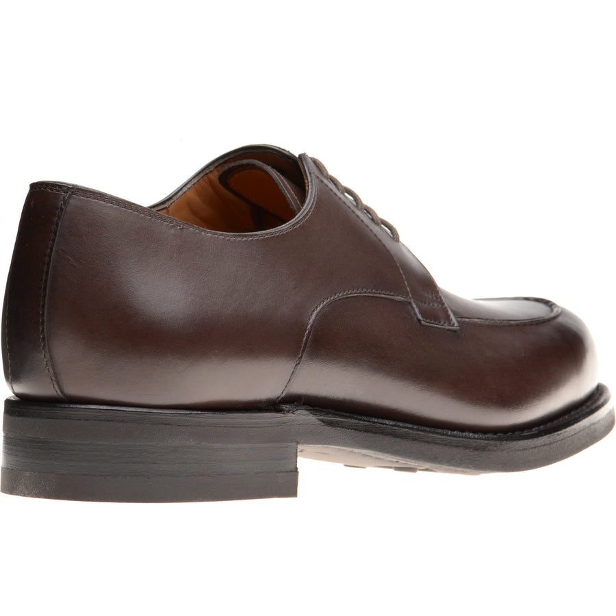 Product image for Herring Tours mens rubber-soled Derby shoes in dark brown calf (second)
