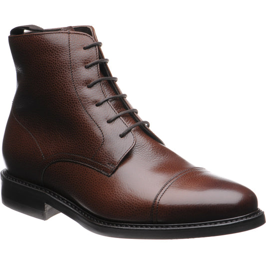 Product image for Herring Tregony (Warm Lined) mens rubber-soled boots in brown grain