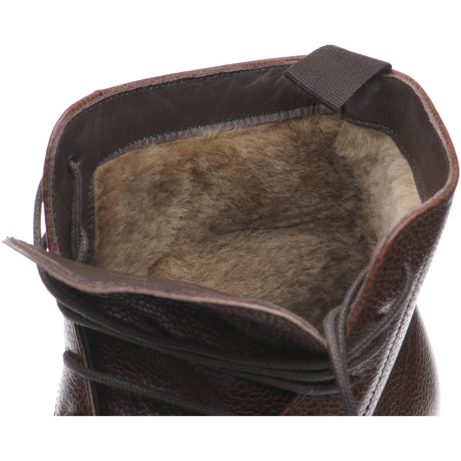 Product image for Herring Tregony (Warm Lined) mens rubber-soled boots in brown grain