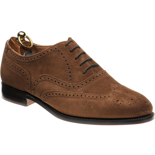 Product image for Herring Trent mens brogues in snuff suede