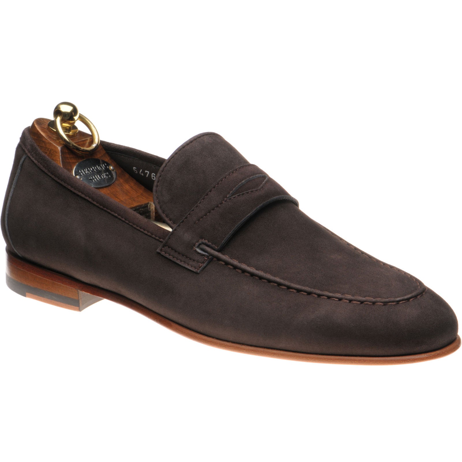 Product image for Herring Trovatore mens loafers in brown suede