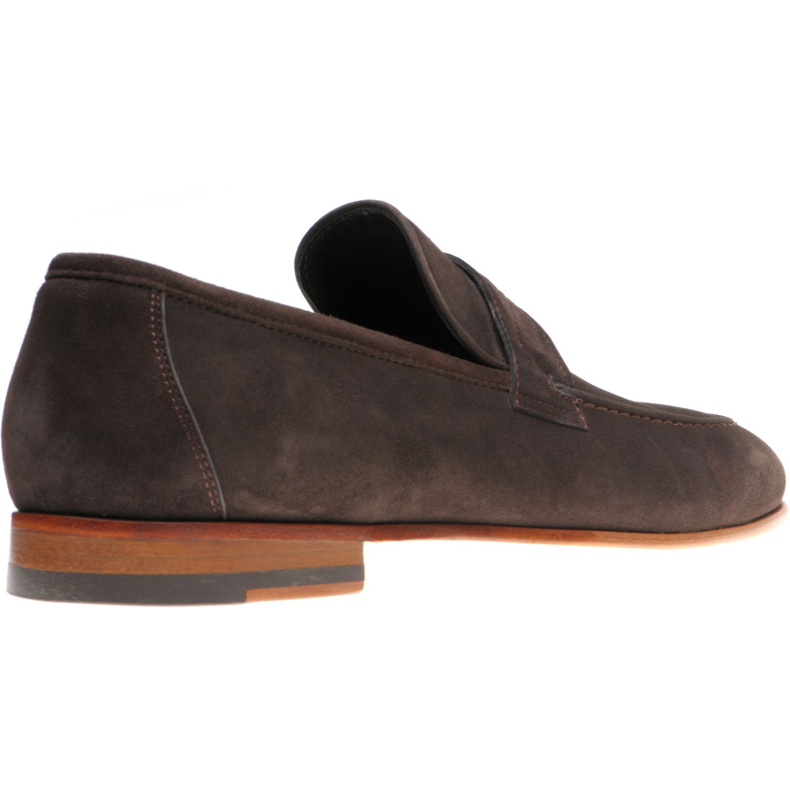 Product image for Herring Trovatore mens loafers in brown suede